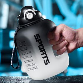 2 Liter Sports Water Bottle With Straw Large Capacity